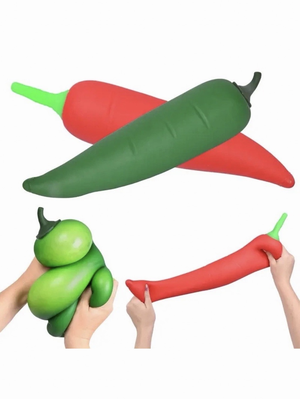 VIRAL Squishy Toymendous Squishy GREEN PEPPER JUMBO 12.5” Squishy